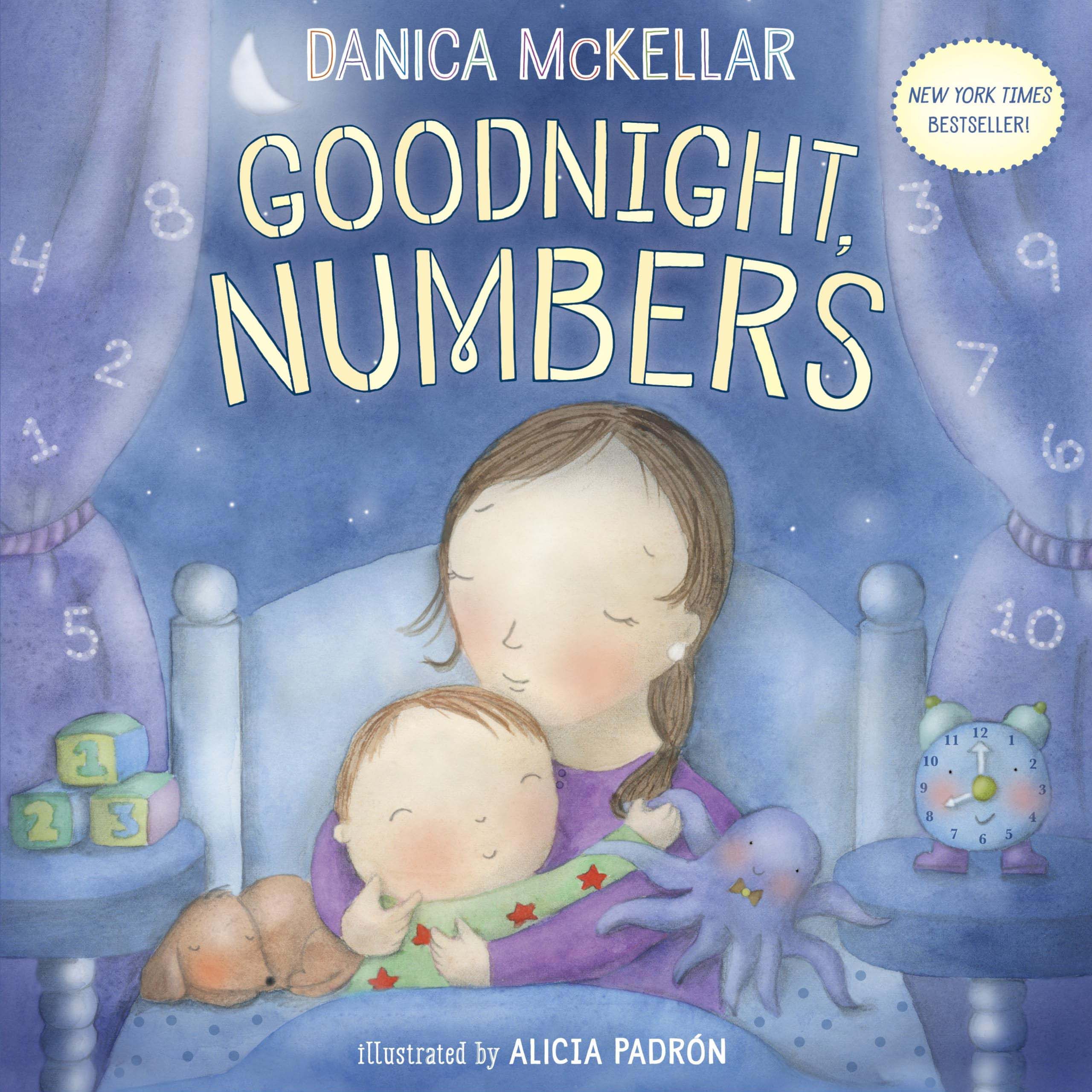 Cover of Goodnight Numbers, a bedtime book introducing kids to numbers in a gentle way.