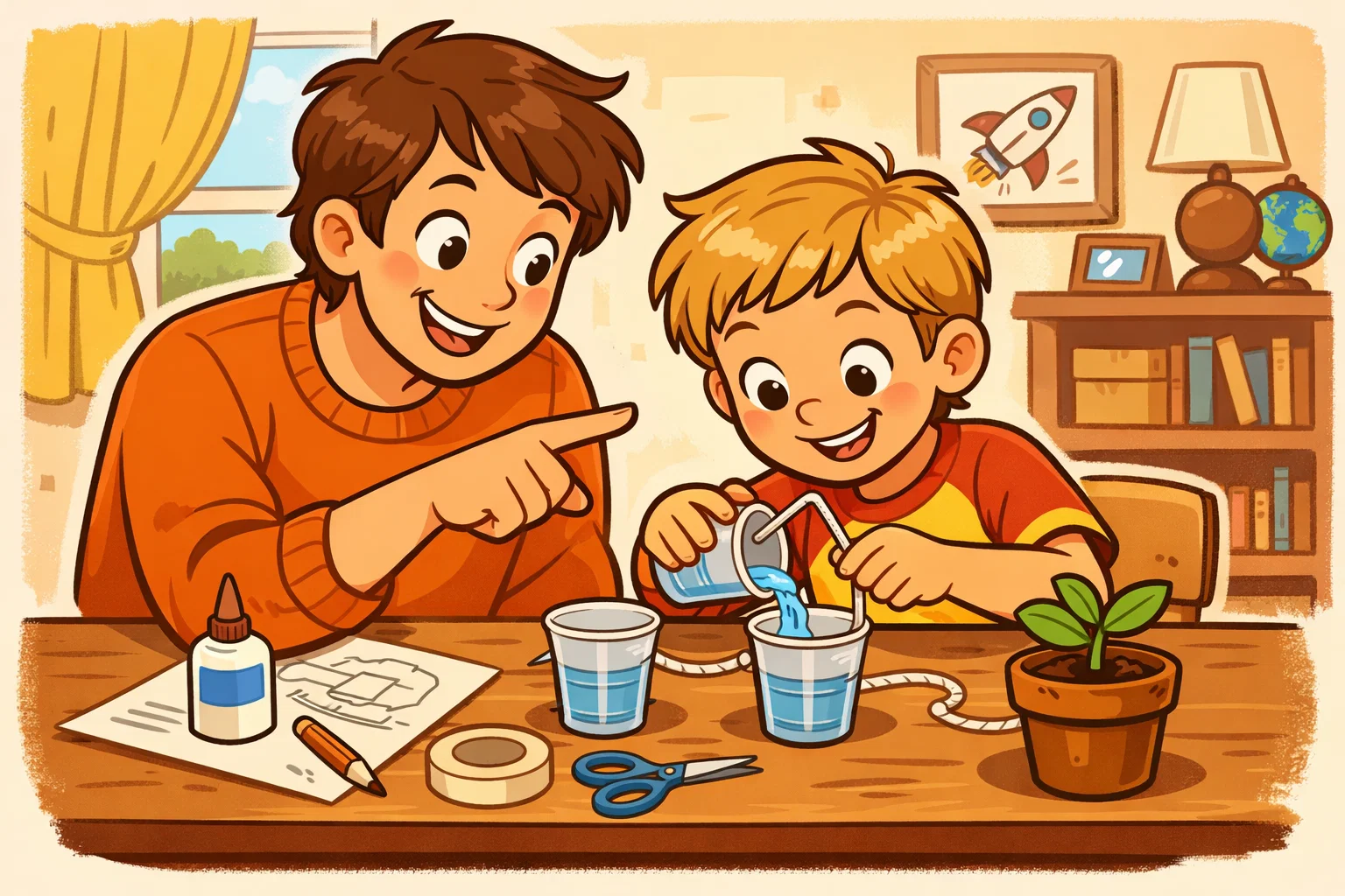Quick parent note science project for class 3 with parent helping at home.
