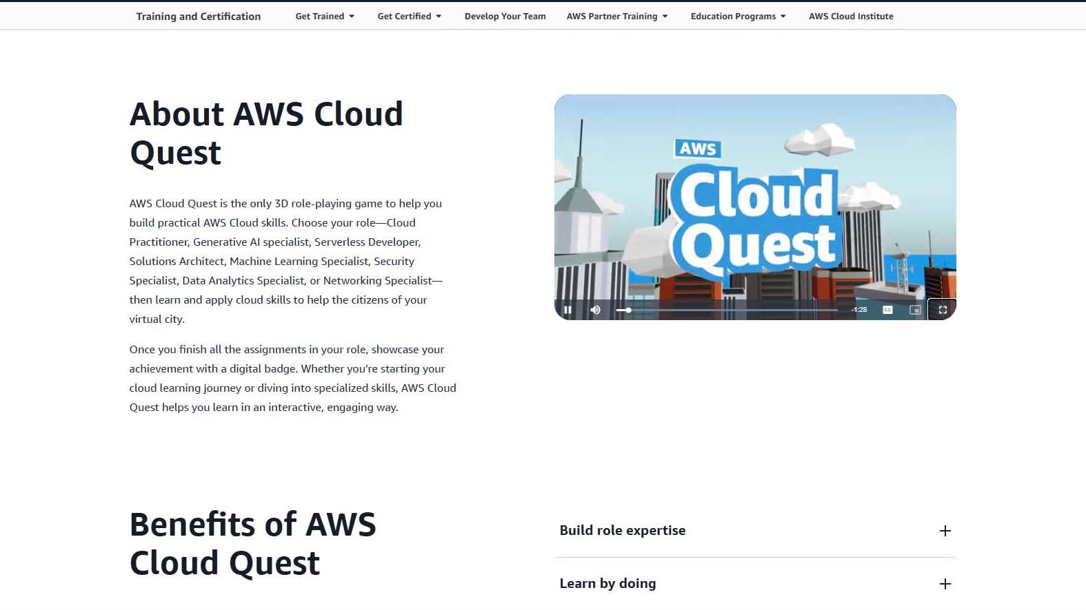 AWS Cloud Quest gamified learning tool for kids and cybersecurity exploration.