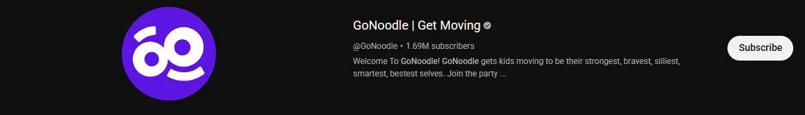 Screenshot of GoNoodle
