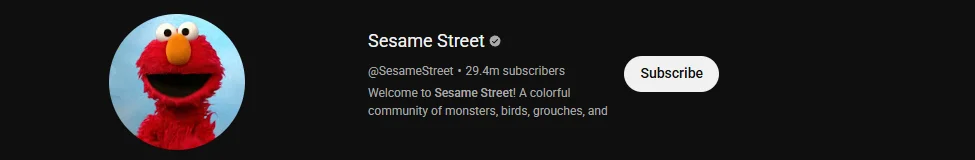 Screenshot of Sesame Street
