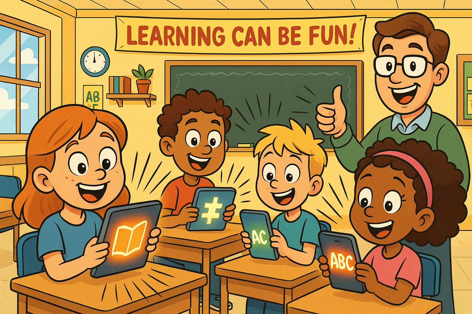 Best educational apps making learning fun for kids and students with a teacher.