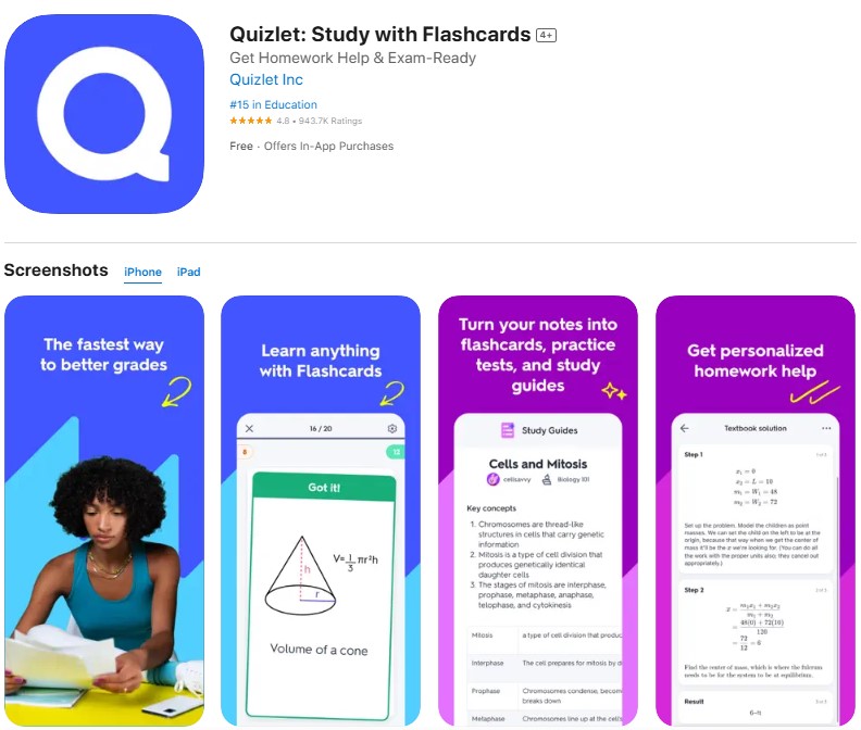 Quizlet-app Clinkky app, a simple savings tracker for kids.