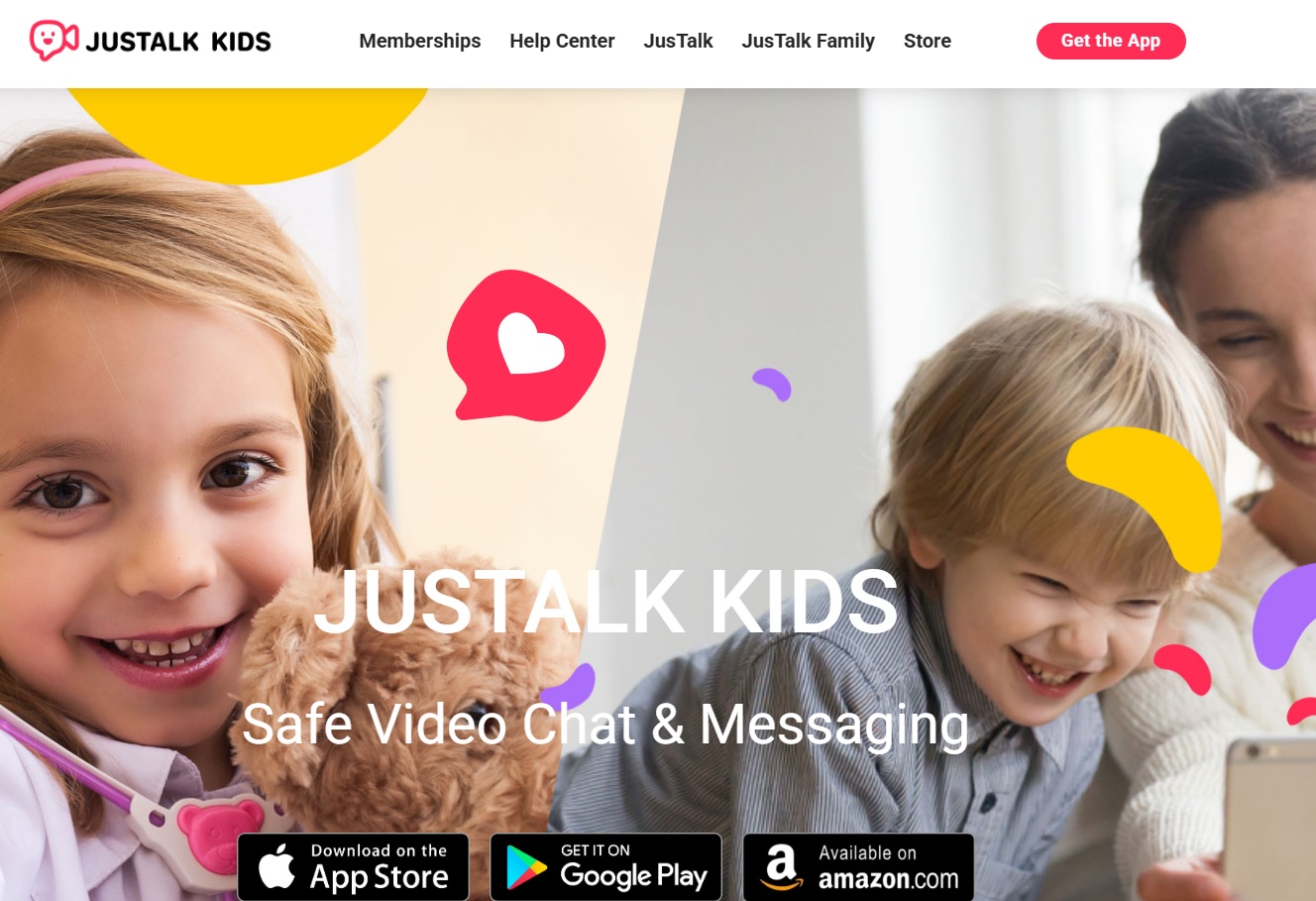 justalk-kids-safe-video-chat JusTalk Kids app for safe video chat and messaging for children.