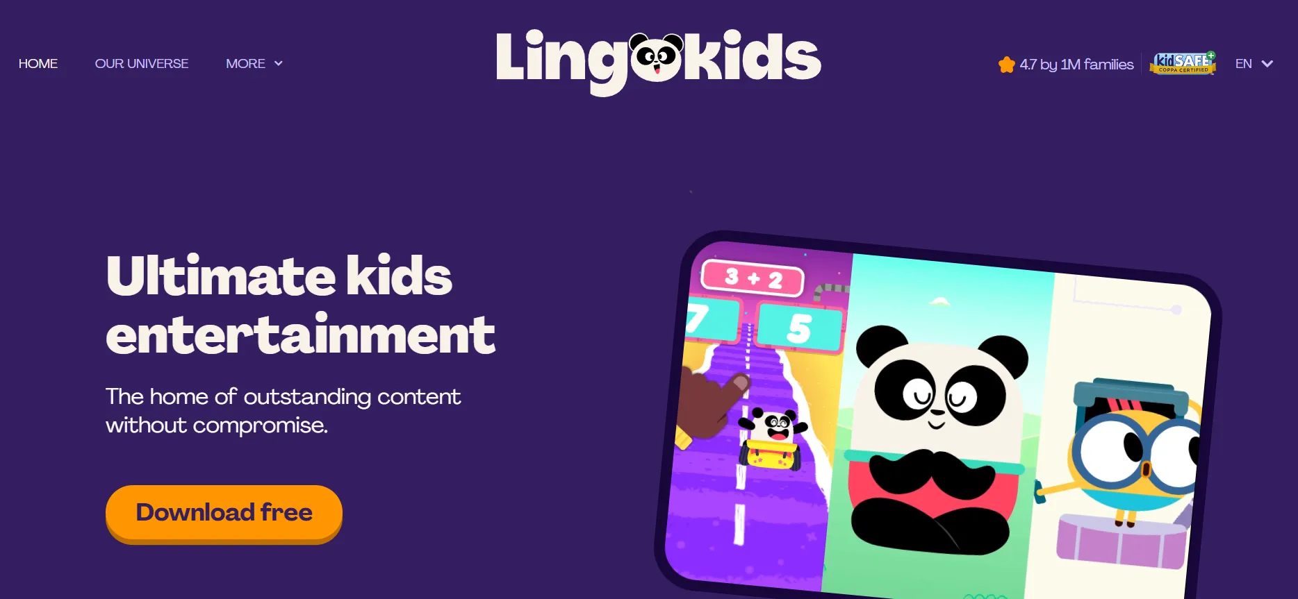  Lingokids app screenshot with fun educational activities for preschoolers.
