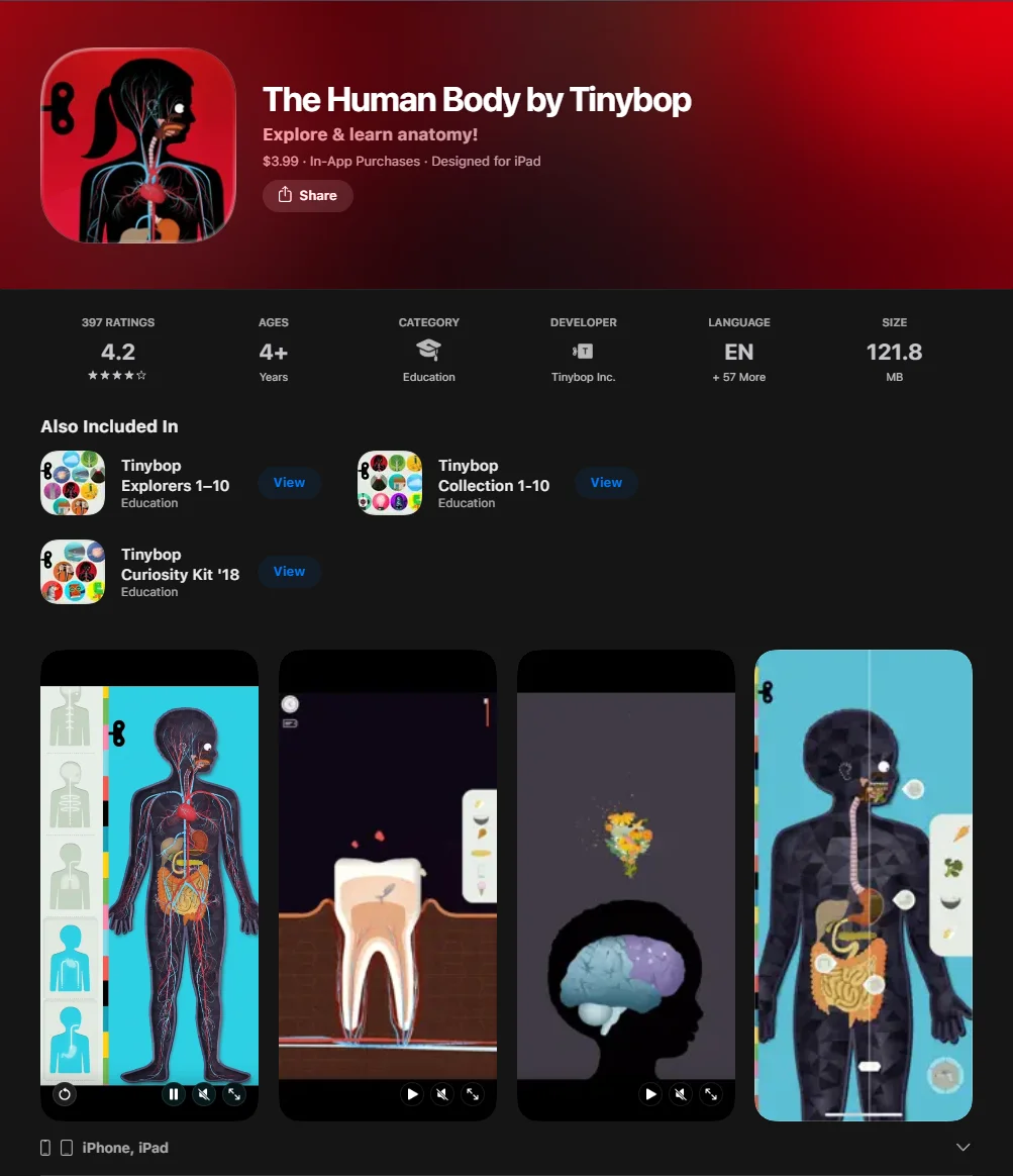 The Human Body by Tinybop Screenshot.
