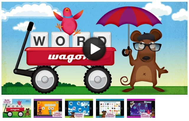 word-wagon-duck-duck-moose-app Word wagon by duck duck moose app showing cartoon animals with a word wagon.