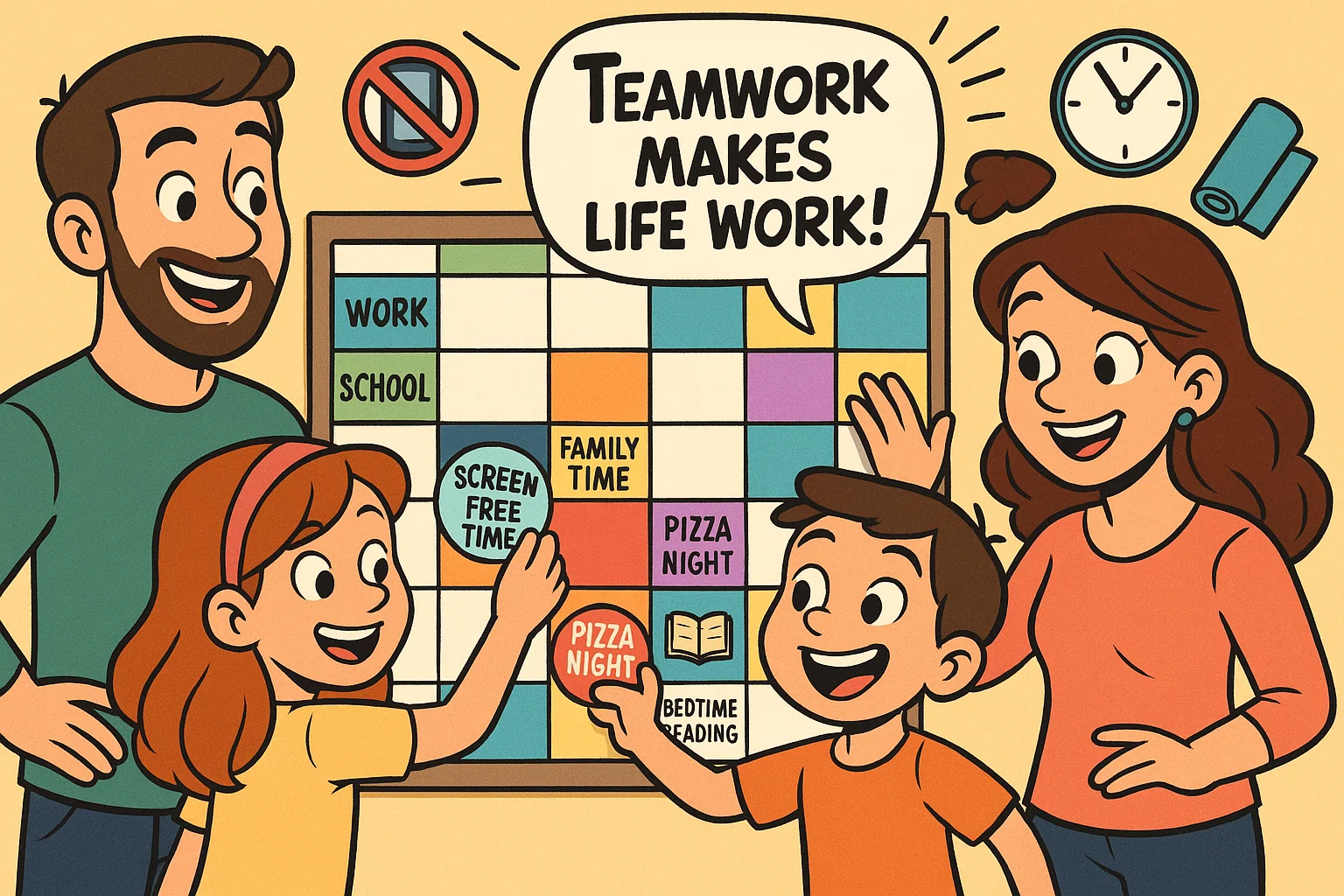 work-life-balance-tips-modern-families Work-Life Balance tips help modern families plan quality time together.
