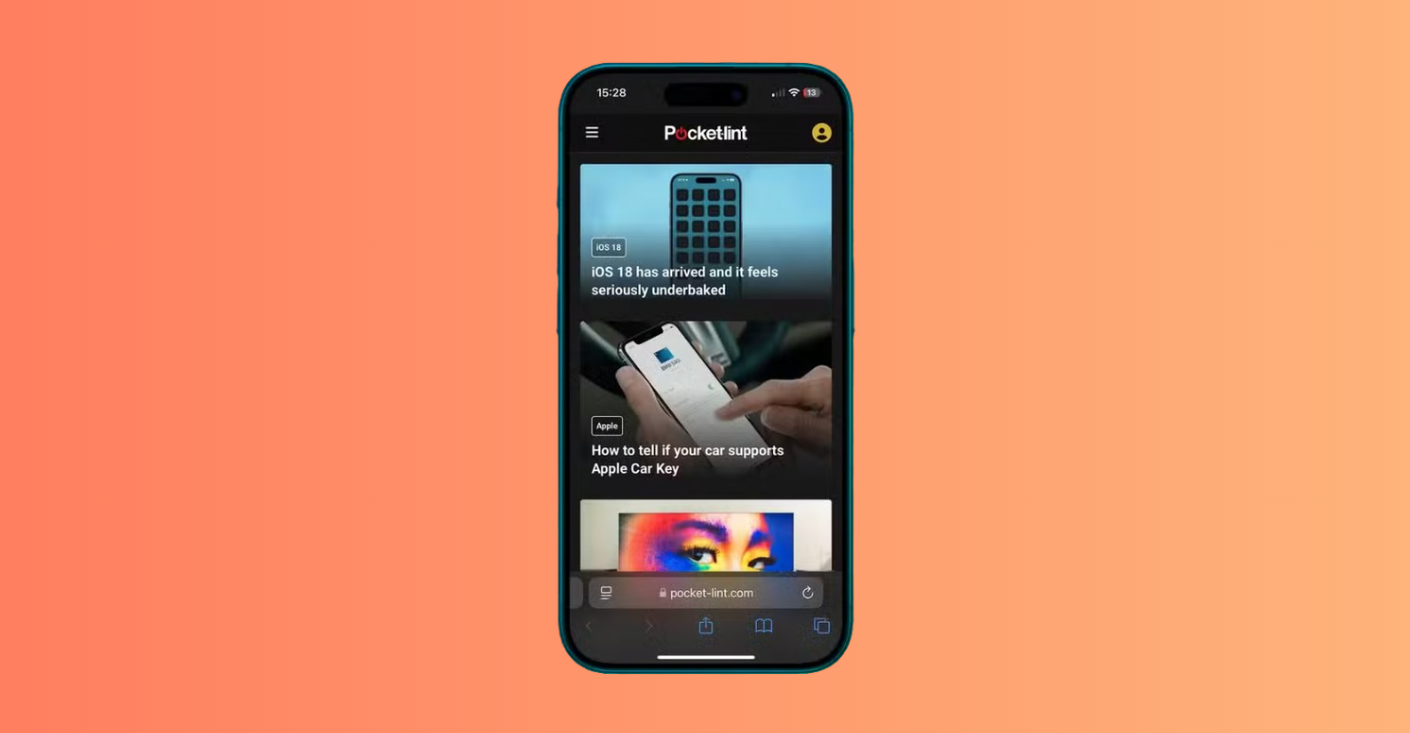 Locked app successfully opens after authentication via Face ID or passcode.