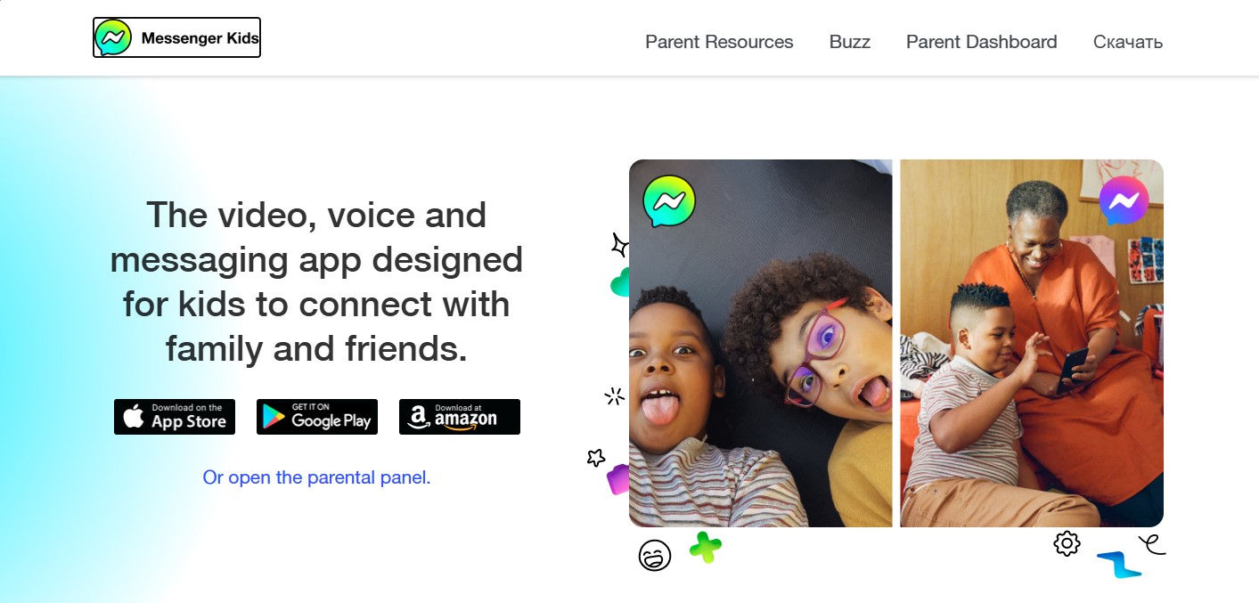 Messenger-kids-app Messenger Kids app screenshot highlights safe messaging and video calls for kids.