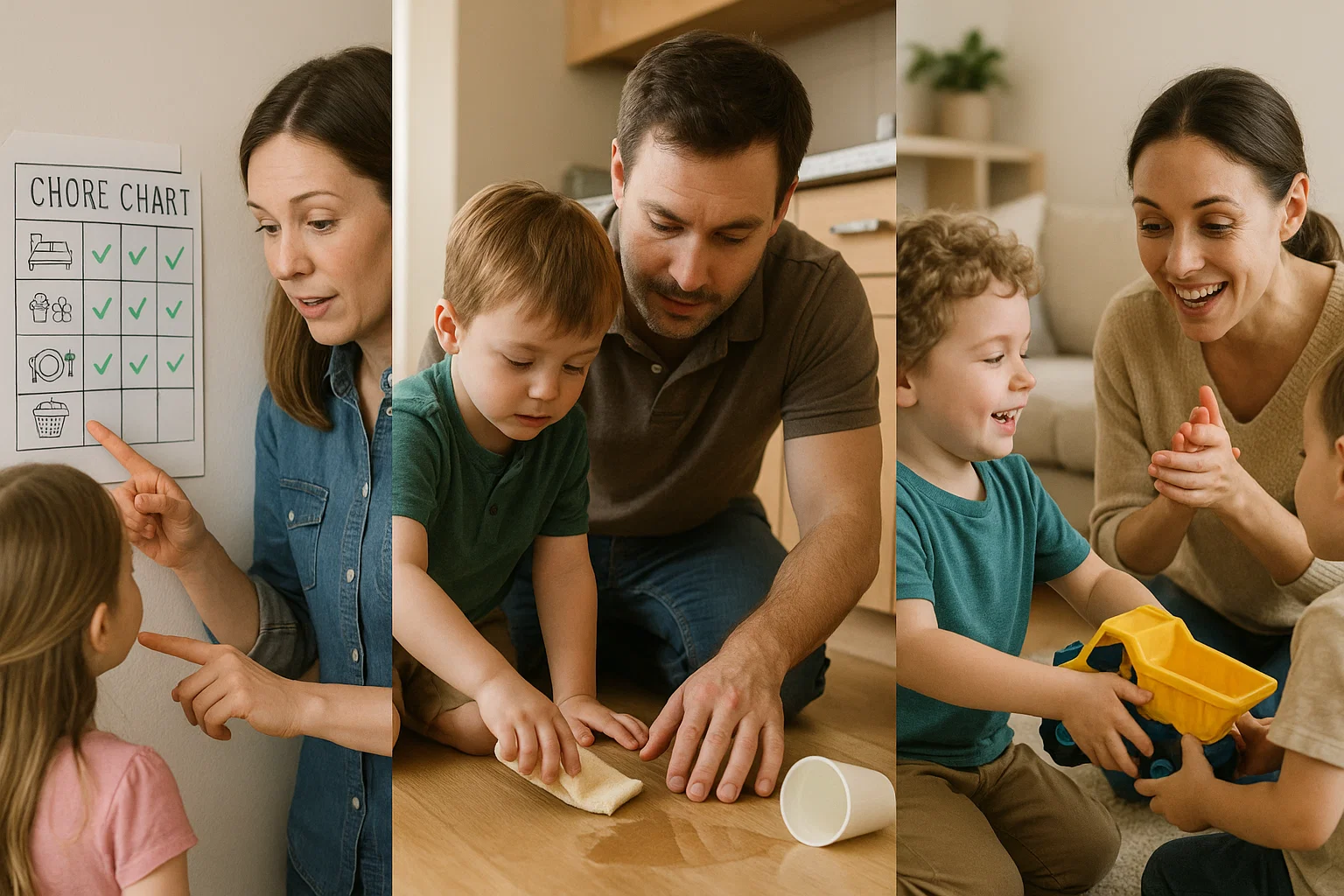 Practical Guidance Techniques Images depicting effective discipline.
