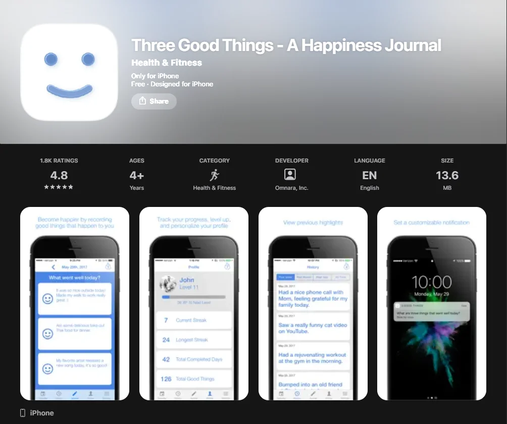  Three Good Things Screenshot
