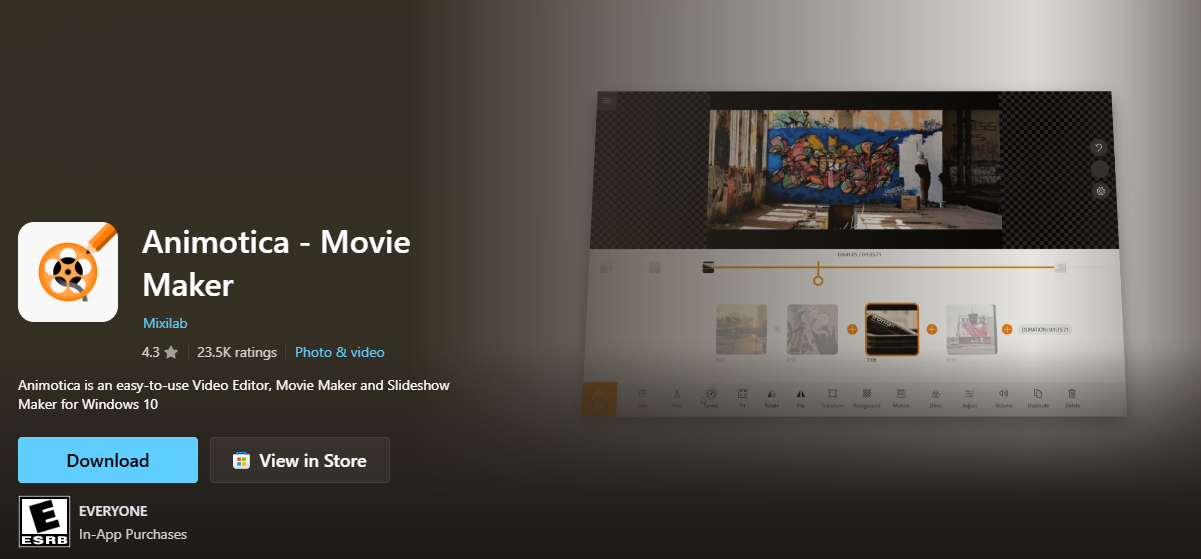 A screenshot of the Animotica app, an intuitive video editor for kids. A screenshot of the Animotica app, an intuitive video editor for kids.