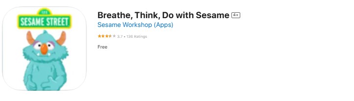 breathe-think-do-with-sesame Breathe, Think, Do With Sesame app download page, featuring familiar Sesame Street characters teaching problem-solving skills.