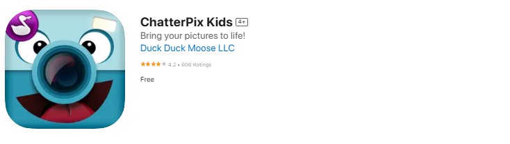 chatterpix-kids Screenshot of the ChatterPix Kids app.