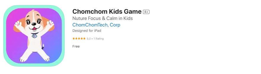 chomchom-kids-game Screenshot of ChomChom app.