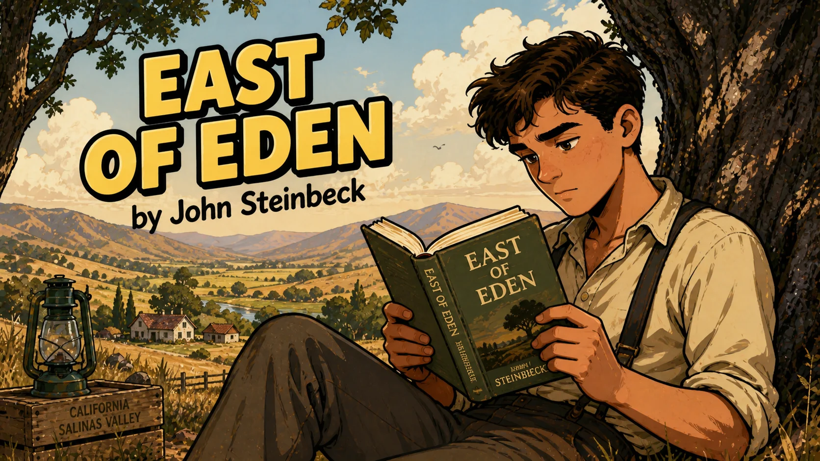 East of Eden by John Steinbeck in California Salinas Valley. 