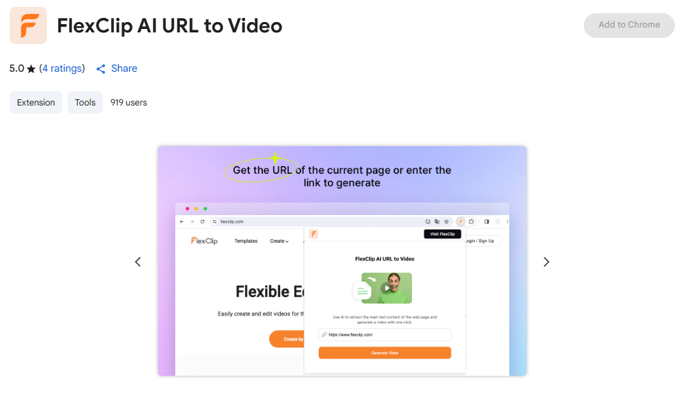 A screenshot of the FlexClip website, an online video editor for kids. A screenshot of the FlexClip website, an online video editor for kids.