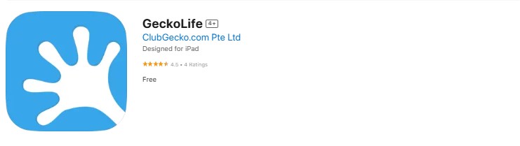 geckolife Screenshot of the Kinzoo app.