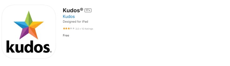 kudos Screenshot of the Kudos app.