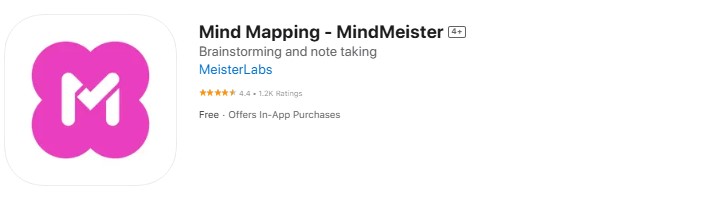 A screenshot from the Mind Meister app.
