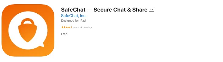 safechat-secure-chat Screenshot of the Safechat app.