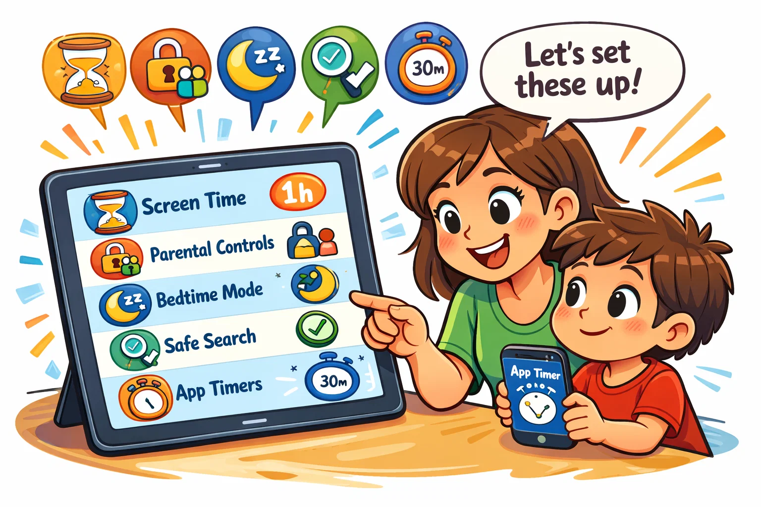  Tools that support responsible tech use with app limits and parental controls.
