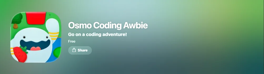 Screenshot of Osmo Coding Awbie app.

