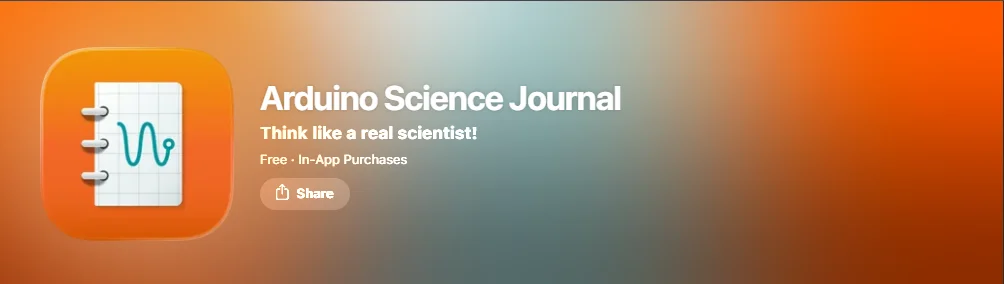  Screenshot of Science Journal by Google app.
