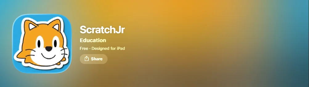  Screenshot of Scratch app.
