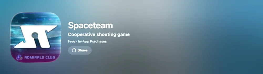  Screenshot of Spaceteam app.
