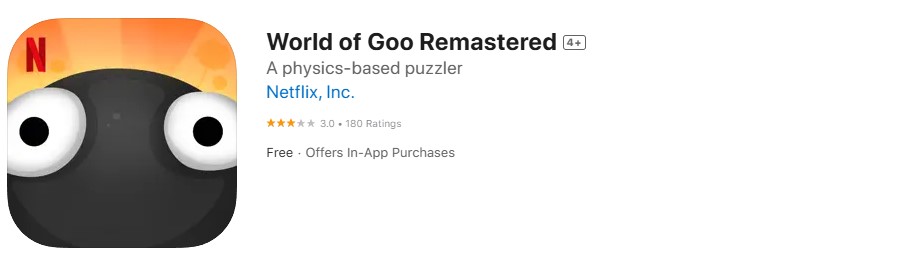 World of Goo app store screenshot World of Goo app store screenshot