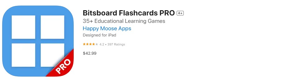 Bitsboard Flashcards PRO app store screenshot Bitsboard Flashcards PRO app store screenshot