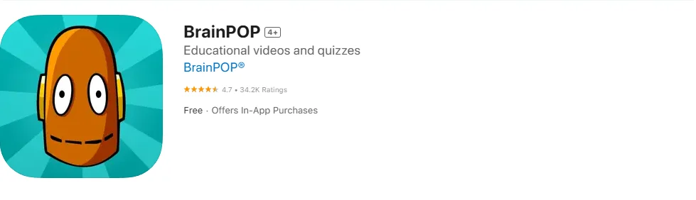 Screenshot of the BrainPOP. Screenshot of the BrainPOP.
