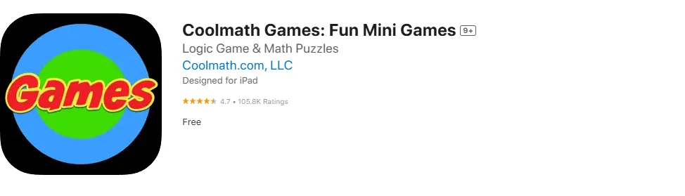 Screenshot of the Cool Math Games Screenshot of the Cool Math Games