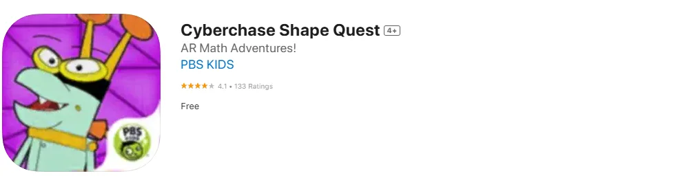 Screenshot of the Cyberchase Shape Quest. Screenshot of the Cyberchase Shape Quest.
