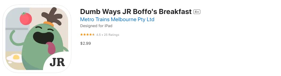 Dumb Ways JR Boffo's Breakfast app store screenshot Dumb Ways JR Boffo's Breakfast app store screenshot