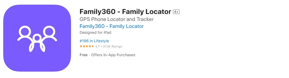 Family360 app screenshot Family360 app screenshot