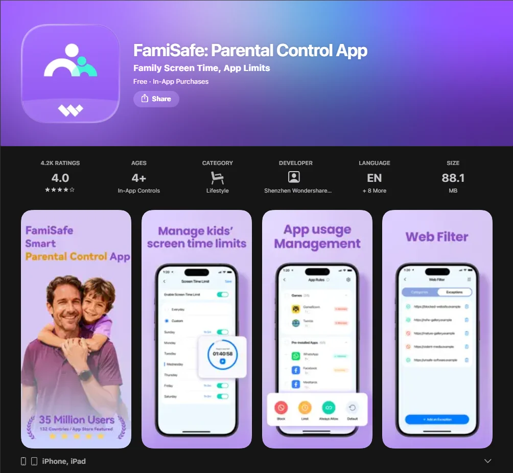  FamiSafe Screenshot
