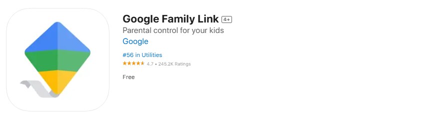 Google Family Link screenshot Google Family Link screenshot
