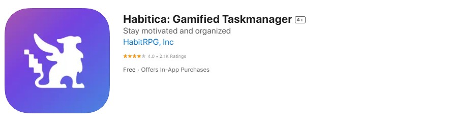 Habitica: Gamified Task Manager app screenshot Habitica: Gamified Task Manager app screenshot