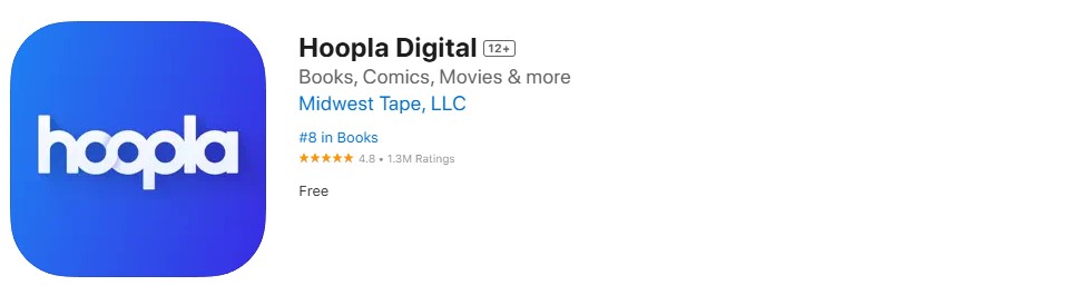 Hoopla app screenshot Hoopla app screenshot