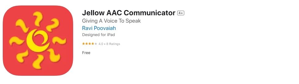 Jellow Communicator AAC app screenshot.