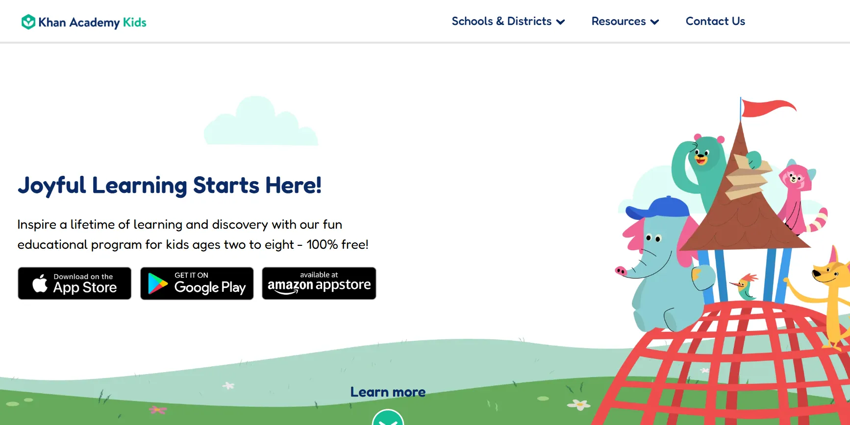 Khan Academy Kids writing app with interactive learning for kids.