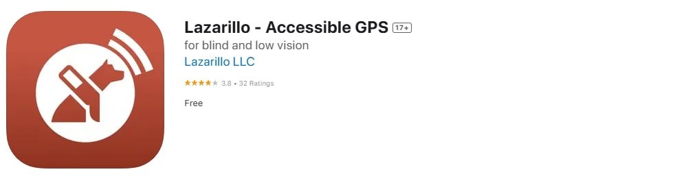 Lazarillo App the GPS app screenshot.