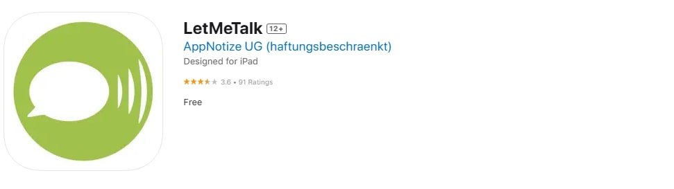 LetMeTalk app screenshot.