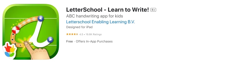 LetterSchool app screenshot LetterSchool app screenshot