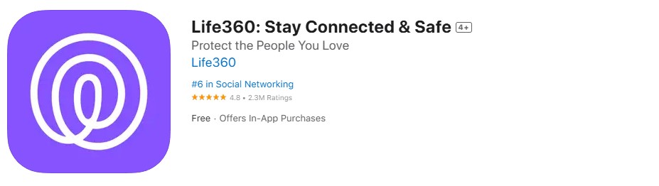Life360 app store screenshot Life360 app store screenshot
