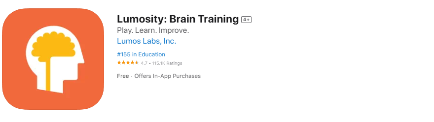lumosity app screenshot lumosity app screenshot