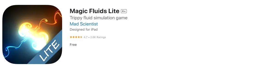 Magic Fluid Free app screenshot.